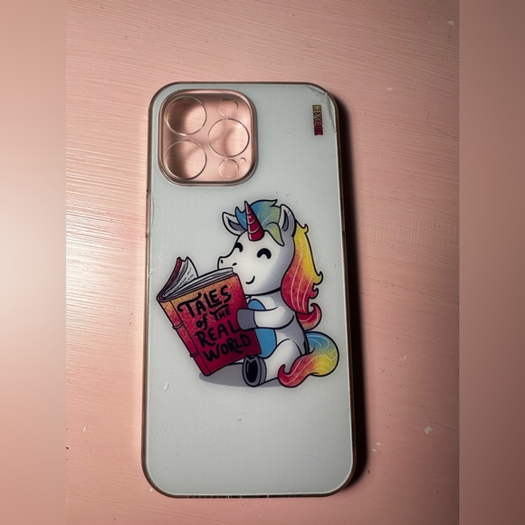 iPhone 14 Pro Max Unicorn LED Light up case reading book white - Picture 8 of 8